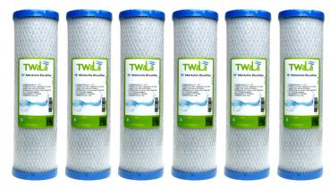 Set 6x TWaLa 10µm Aktivkohleblock Trinkwasser Filter 10 Zoll Wasserfilter