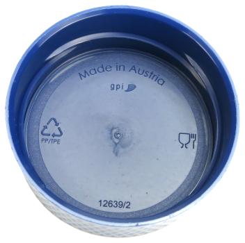 Kavodrink Premium Flaschen Deckel mit fest integrierter Dichtung in blau Schraubdeckel für Tritan Trinkflasche