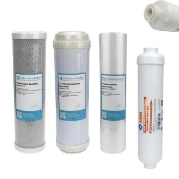 10 Zoll 4-tlg Ersatzfilter Osmose RO Sediment Aktivkohle