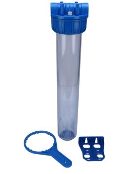 20" Slimline Hauswasser Filtergehäuse 3/4" IG mit Entlüftung
