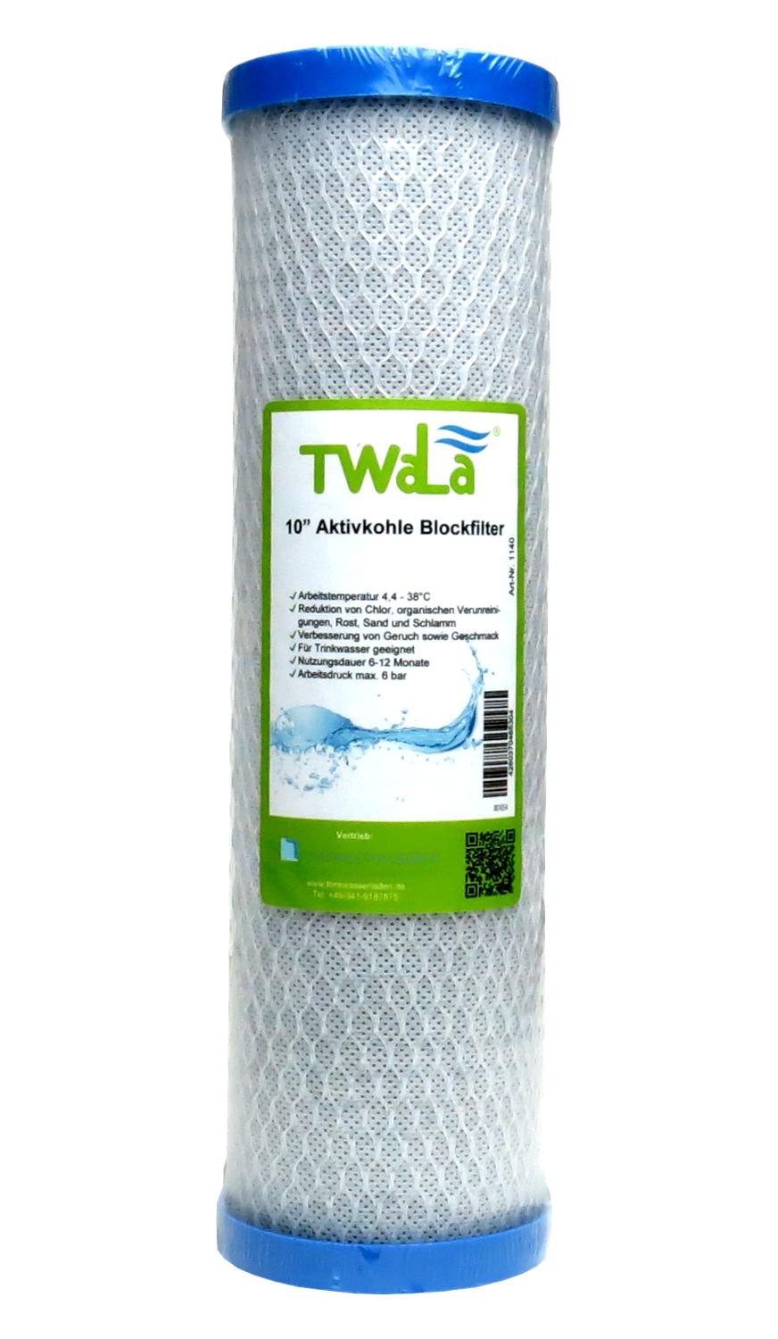 TWaLa Aktivkohleblock 10 Zoll Wasserfilter