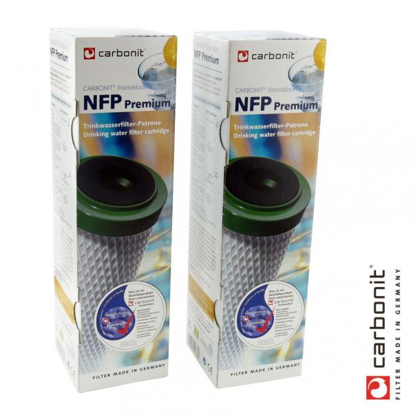 NFP Premium 9 Carbonit 2er Set Monoblock Wasserfilter