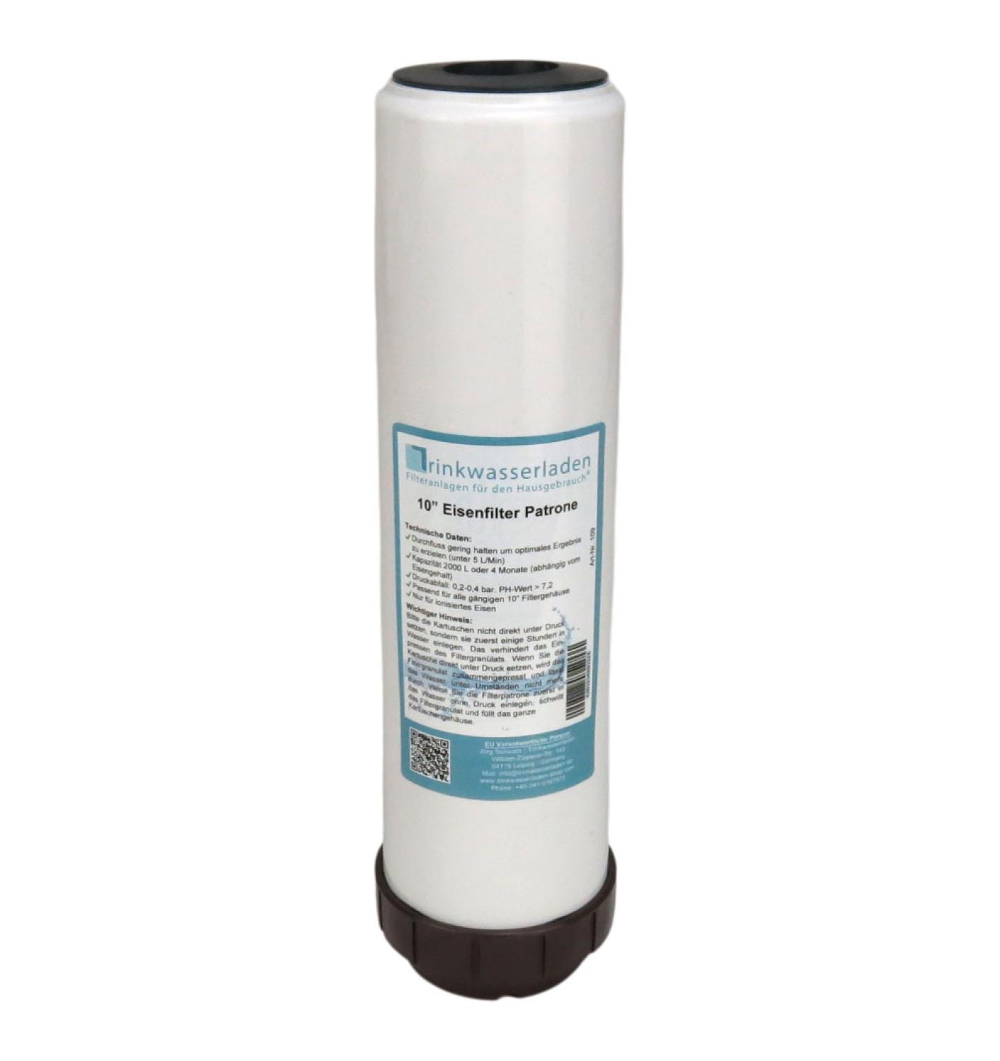 Eisenfilter Patrone Kartusche 10 Zoll - Brunnenwasser