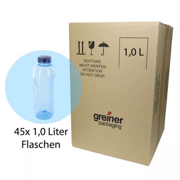 45x Kavodrink 1,0 Liter Flaschen Tritan